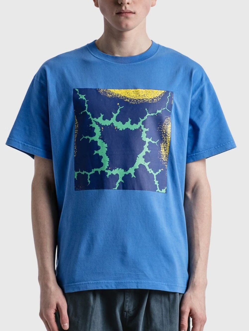 Brain Dead Electric Owl T-Shirt in the China Blue